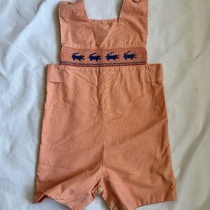 Amanda Remembered Smocked Alligator Jon Jon Size 2